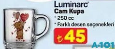 LUMİNARC CAM KUPA 250 CC